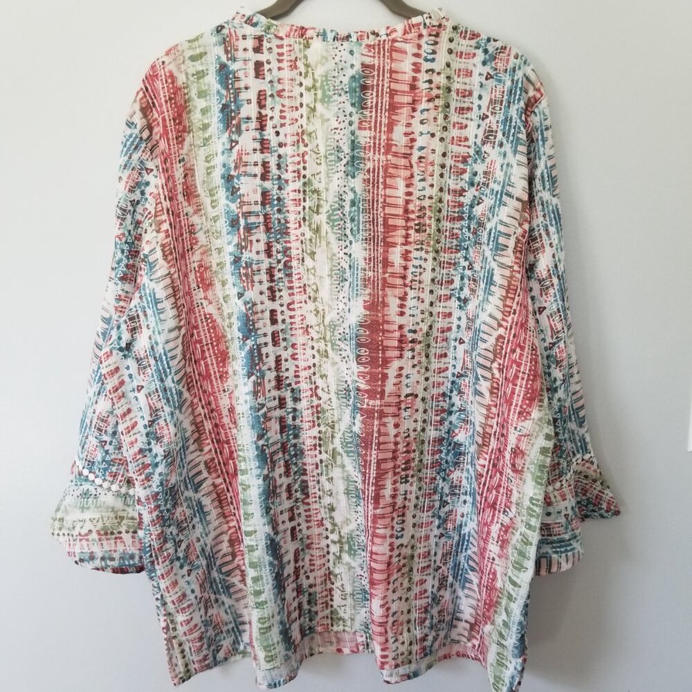 Alfred Dunner Button Down Top Xl - image 2